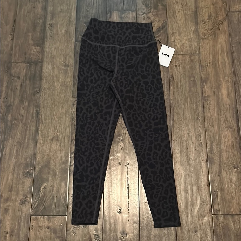 LNA leopard print Black Leggings